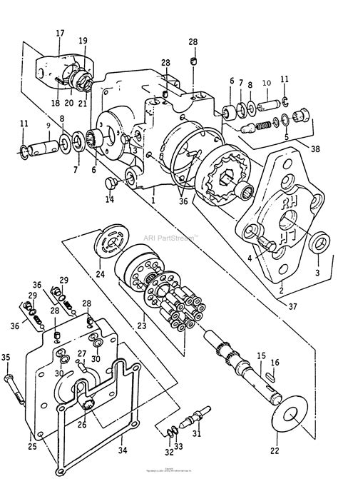 bobcat hydraulic pump parts diagram